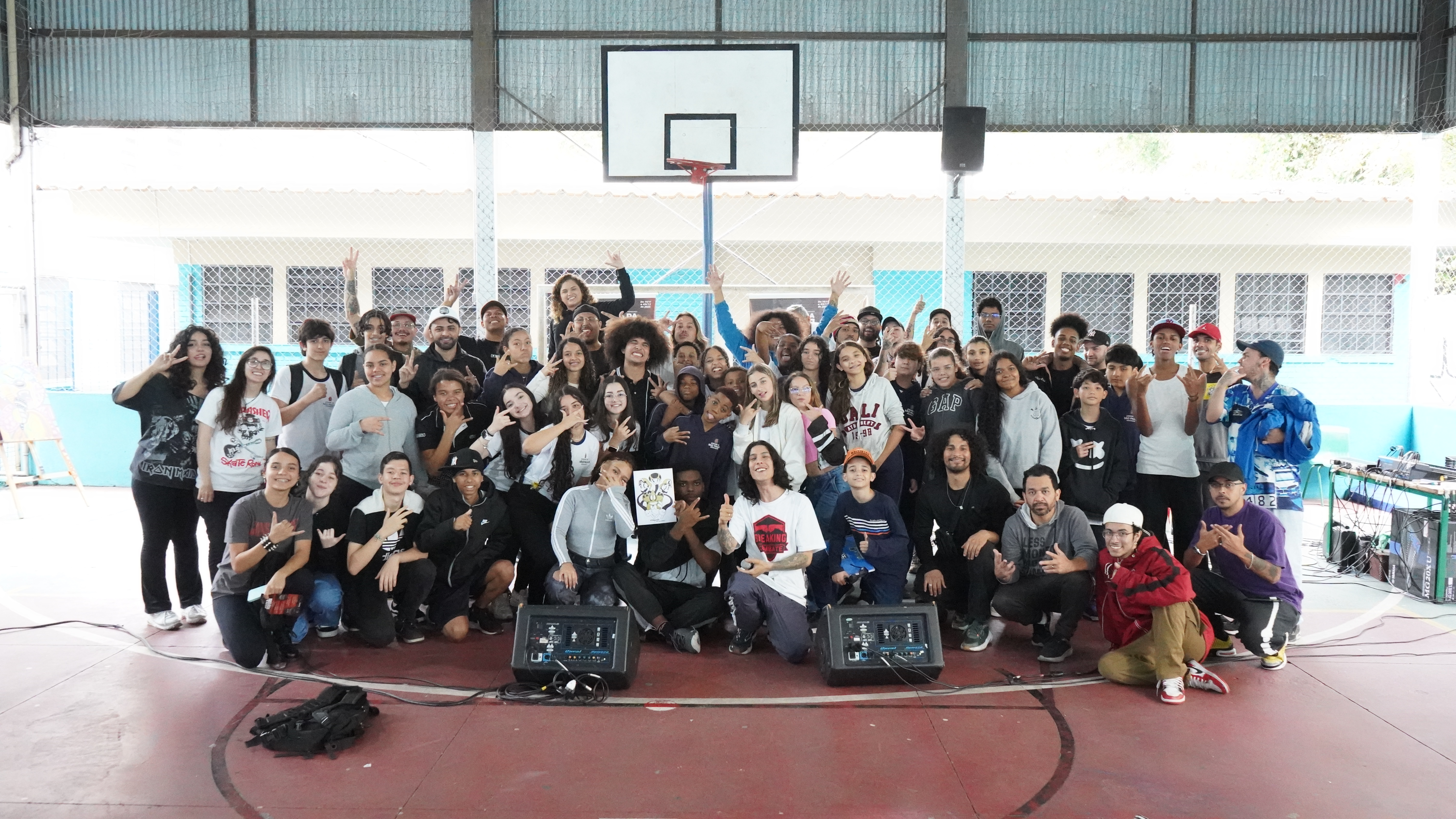 Batalha da Periferia - Foto com o público